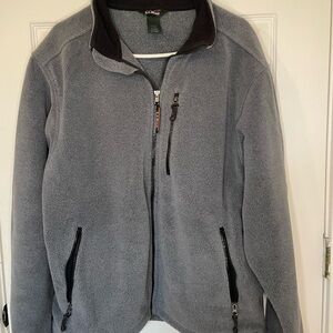 Men's LL. Bean Gray thick Fleece Jacket